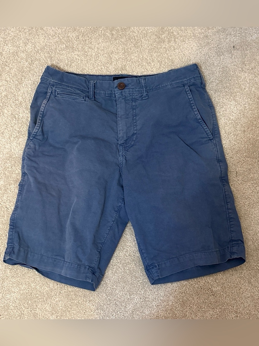 American Eagle Outfitters Navy Flat-Front Shorts